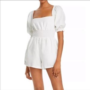 WeWoreWhat white puff sleeve romper